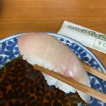 すし小銭 - ヒラマサ　淡白の中に味強め(￣▽￣)
