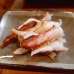漁火 - 刺身烏賊のゲソ焼き