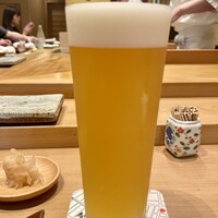 鮨 石島 - 白穂乃香（しろほのか）の生ビール