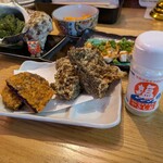 沖縄酒場ハイサイ - 紅芋コロッケ&もずく天麩羅