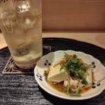 家庭料理 悠友 - お通し（豆腐）