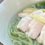 みなと食堂 - 鰹塩アーサそば