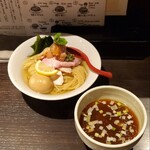 麺処 夏海 - 特製煮干昆布水つけめん