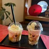 伊勢 古仁屋 - ◉ わらび餅ドリンク、きな粉　700円（税込）
　☘️甘さ控えめで、良いと思いました！
◉ わらび餅パフェ、きな粉　850（税込）