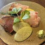 辰庵 - お刺身三種