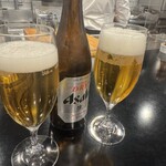 創作麺工房 鳴龍 - 瓶ビール　¥600-