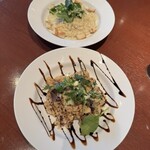 Set Lip - 手前ポルチーニ茸　奥ゴルゴンゾーラ