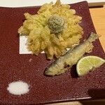 SUSHI BANYA KAI - 天ぷら（稚鮎・ふきのとう）