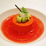 赤ピーマンのムース