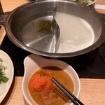 しゃぶ菜 - 昆布と鶏白湯を選択