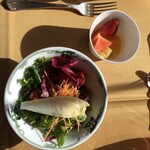 万平ホテル メインダイニングルーム - サラダ　フルーツ