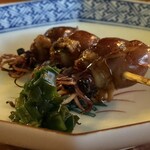 酒肆 一村 - 蛍烏賊串焼きニラ醤油