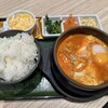 東京純豆腐 - チーズタッカルビスンドゥブのAセット