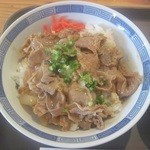 横尾山荘 - 豚スタミナ丼(アップ)