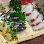 鳥よし - さんま刺し　タコ刺し