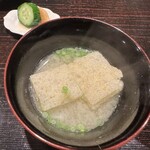 料理屋もり尋 - 南関あげの味噌汁