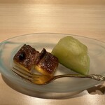 料理屋もり尋 - メロン、焼きプリンアイス