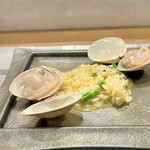 prospero - はまぐりと花芽のリゾット