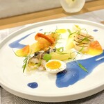 prospero - 貝とアスパラガスのサラダ