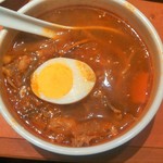 カルビ大将 江南店 - カルビラーメン（小）・・・チゲ鍋のイメージかな