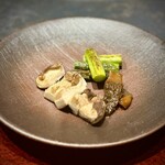 銀座 鉄板焼き ステーキ K-sio - 大分県産の椎茸とアスパラ