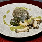 銀座 鉄板焼き ステーキ K-sio - あおさとバターのソースで美味しくいただけました