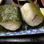 きたじまお好み焼 - おにぎり２個（こんぶ、梅）