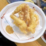 遊膳やま笠 - ゲソの天ぷら