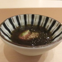寿司処 しん - ◆付きだしは、さかめそうめんだ。