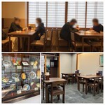 越前蕎麦 見吉屋 - 1階は昔ながらの蕎麦屋さんといった雰囲気で、2階は和モダンな落ち着いた雰囲気です。