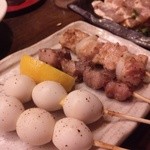焼き鳥ダイニング 鈴木 - うずら卵、ずり？、もも