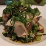 Orchids - 尾長鯛のスティーム“オーキッズスタイル”
                                 椎茸、細葱の入った醤油と胡麻油の中華風ソース