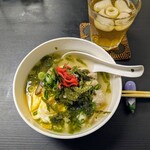 tell me キッチン - 鶏飯ミニサイズ
      　たまごとじトッピング