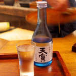 Kyoudo Shutei Ganso Robata - 「天賞」本醸造（冷酒￥864）。仙台→丸森町→加美町と会社は変わっても、1804年創業の酒造りを引き継ぐ