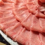 わくら - 豚しゃぶ良い感じのピンクになったらわくら特製のポン酢と食べてください