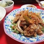 香蘭 - 揚げ鶏肉の特製ソースがけランチ（750円）
