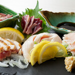 鳥弧 - 但馬どりお造り五種盛合せ