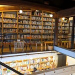 NABO - 1階、2階に本棚があり　ジャンル別に分類されてます