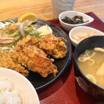 きらぼし食堂 - 鶏の唐揚げ定食1,280円