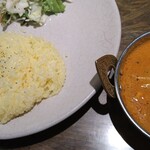 オールドデリー - カレーランチA（チキン、サフランライス）