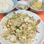 福屋ラーメン店 - 野菜炒め定食 700円