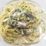 タントタント - 　・ホタテ(牡蠣だった)と生のりのクリームパスタ(お友達)