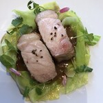 クレソン リバーサイド ストーリー 旧軽井沢 - 信州豚のソテー　盛り付けかわいい