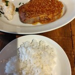 ビストロ カリテプリ - サラダ  ステーキ  ライスセット   1400円安価です