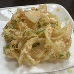 肉汁うどん 森製麺所 - J◯Fのサービスかきあげ♡¥0♡