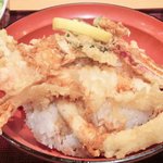 ぬる燗佐藤 - 海老と穴子 天丼 900円