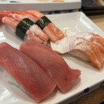 春駒　支店 - かに、上トロ、サーモン腹