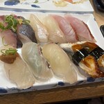 春駒　支店 - あじ、金目鯛炙り、鯛四種、うなぎ
