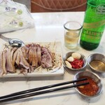 阿城鵝肉 - 鵝肉220元分と18天啤酒