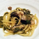 オステリア・オ・ジラソーレ - あわびとどんこ椎茸のリングイネ